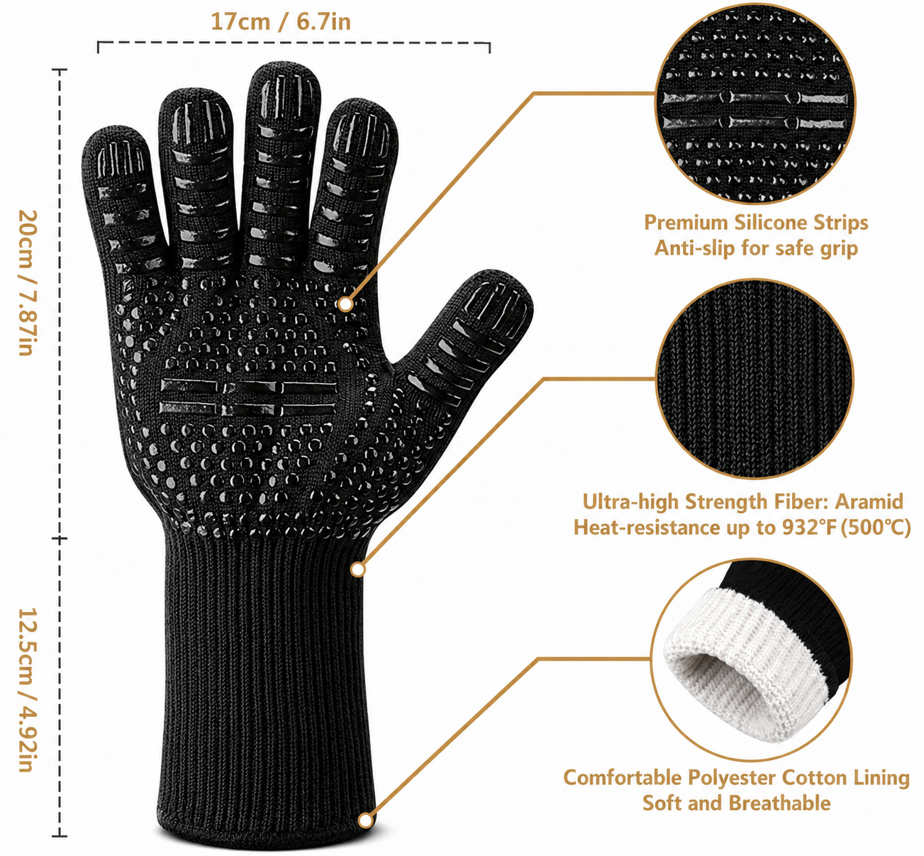 Heat Resistant Tactical Braai Gloves