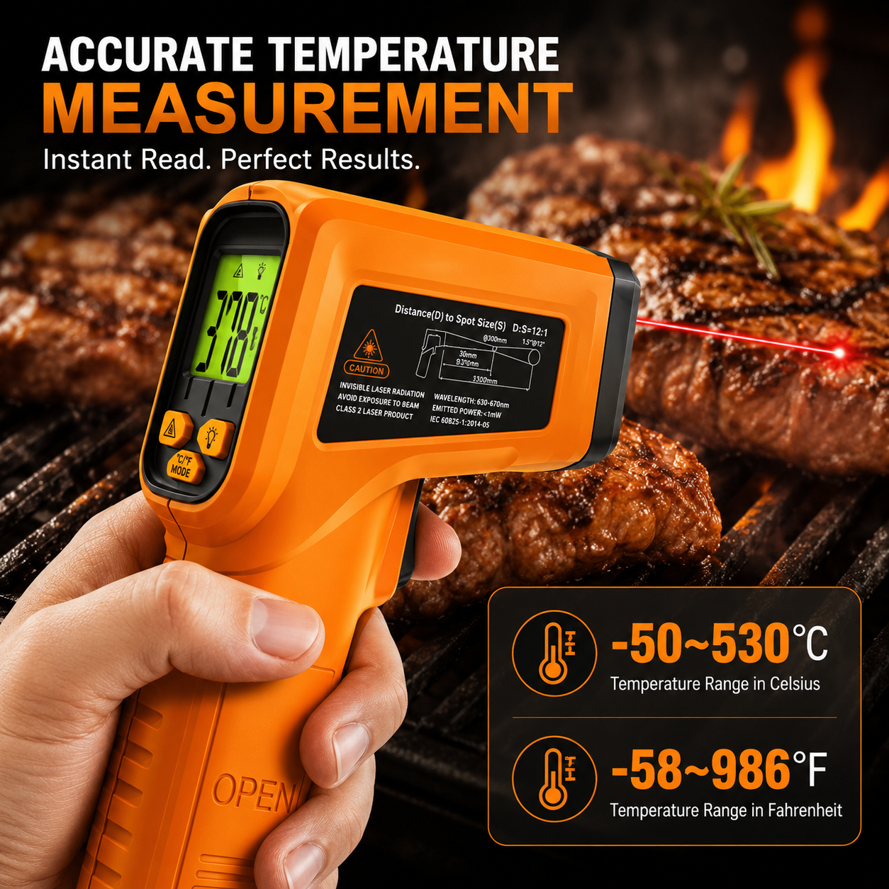 High Precision Non-Contact Thermometer