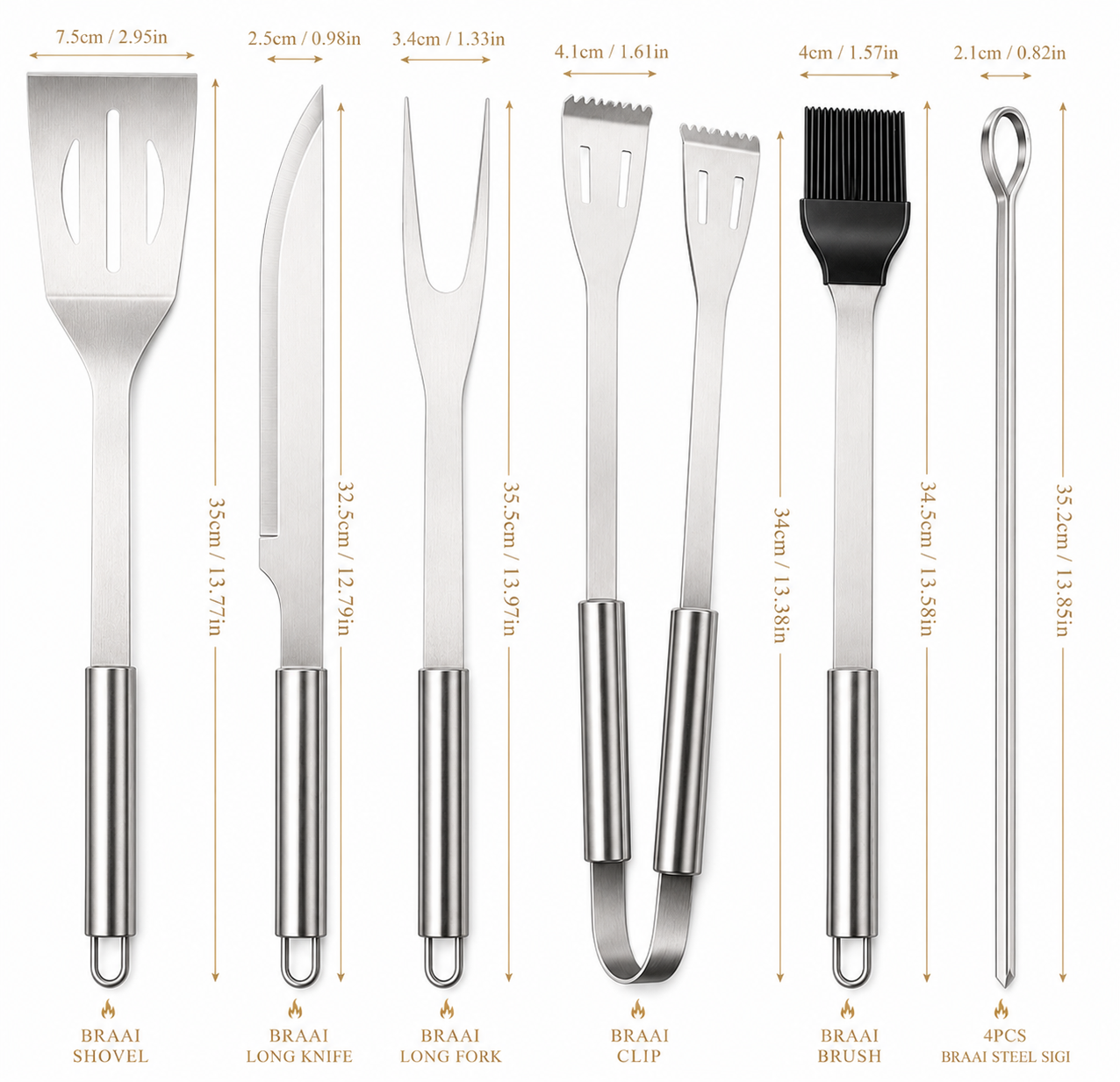 9pc Braai Set