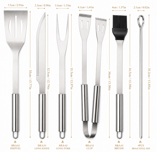 9pc Braai Set